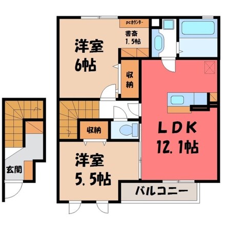 グランツ Cの物件間取画像